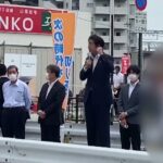 【銃撃の瞬間】１発目の銃弾発射時の様子　安倍元総理が銃撃され死亡（2022年7月8日）