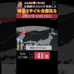 【去年59発】2022 北朝鮮の弾道ミサイル発射状況MAP【3Dアニメーション】 #Shorts