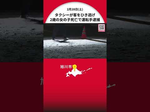 【ひき逃げ事件でタクシー運転手の女逮捕】2歳の女の子と母親が乗車→女の子が降車後のタクシーにはねられる…一夜明け運転手の40歳女を逮捕「人とぶつかったことに気づかなかった」〈北海道旭川市〉