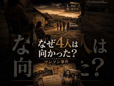 マンソン事件｜なぜ彼は、自分の手を下さずに人を動かせたのか？｜夜の事件簿 #5