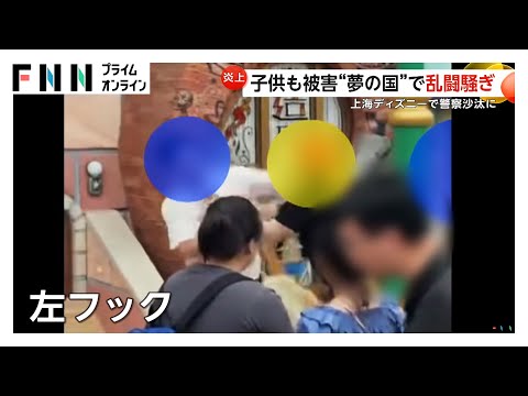 【炎上】上海ディズニーランドで乱闘騒ぎ…カップルが家族連れに激高・子供抱えた母親突き飛ばし警察出動 写真撮影めぐりトラブルか