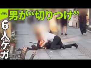 【男が“切りつけ”】茨城・水戸で6人ケガ  刃物4本を所持  神奈川・川崎でも…