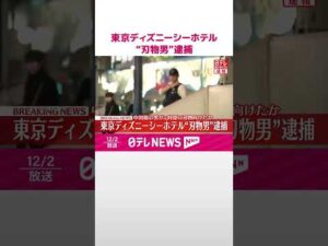 【速報】東京ディズニーシーホテル“刃物男”逮捕  中国籍の男が元同僚に刃物向けたか～千葉県警  #shorts