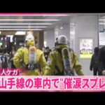 【事件】JR山手線の車内で“催涙スプレー”乗客2人ケガ  現行犯逮捕された30代女性は釈放