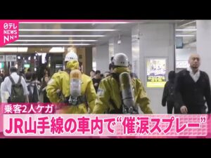 【事件】JR山手線の車内で“催涙スプレー”乗客2人ケガ  現行犯逮捕された30代女性は釈放