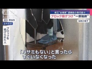 “全裸男”逮捕前の奇行次々と ひき逃げなど約20件 ブロック投げつけ“一部始終”【スーパーJチャンネル】(2025年4月23日)