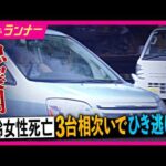 高齢女性死亡のひき逃げ事件　「車体の下に女性を巻き込んでひきずり…」　殺害など容疑で67歳男逮捕　3台相次いでひき逃げか　別の男もひき逃げ容疑で逮捕｜newsランナー〈カンテレNEWS〉