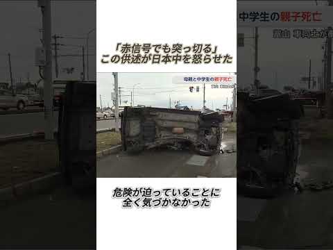 赤信号無視で後悔なし！たった一言で親子を死に追いやった#事件#事故