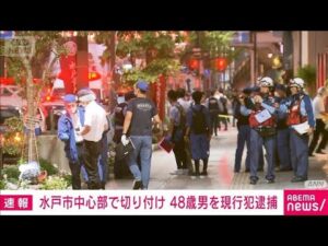 【速報】水戸市切り付け事件 48歳男を殺人未遂容疑で現行犯逮捕(2025年7月28日)