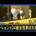 マンションで24歳女性が刺され死亡 殺人事件と断定 逃げた男の行方を捜査　神戸市中央区 ｜TBS NEWS DIG