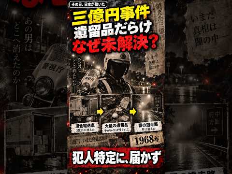 三億円事件 犯人はなぜ消えたのか #Shorts #三億円事件 #未解決事件 #昭和史 #日本史 #その日日本が動いた