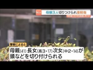 「血まみれの女性が助けを求めていた」親子3人が少年に切り付けられ重軽傷…事件後に少年は現場の集合住宅で死亡 大阪・此花区(2026年7月19日)