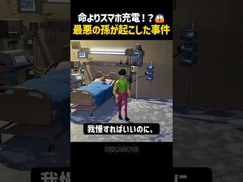 命よりスマホ充電!?最悪の孫が起こした事件