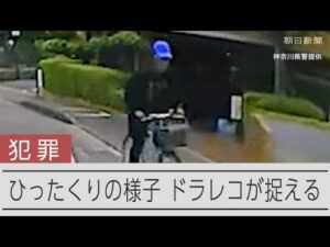 【瞬間】ひったくり事件の様子 ドライブレコーダーが捉える