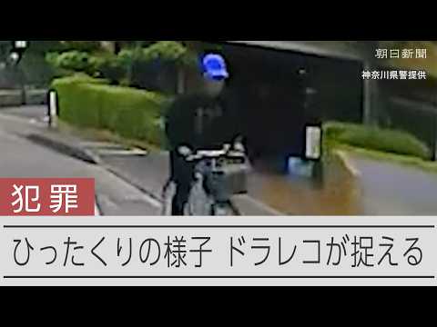 【瞬間】ひったくり事件の様子 ドライブレコーダーが捉える